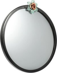 Home Decor Home Decor Bathroom Hanging Mirror Iron Wall Mounted Mirror Round Mirror Circular Vanity Hanging Wall Mirror for Living Room Bedroom Entryway Round Hanging Mirror Vintage Decor