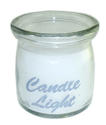Silver Candle Holder Votive Glass
