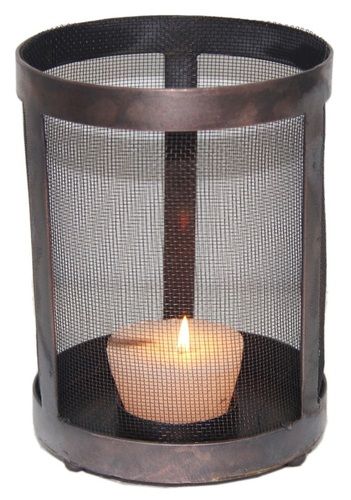 Iron Metal Glass Votive