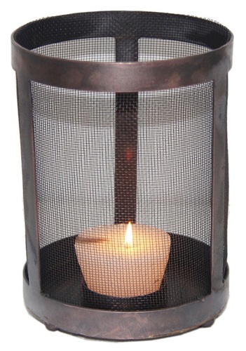Iron Metal Glass Votive