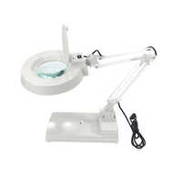 White Esd Magnifier Lamp Table Top