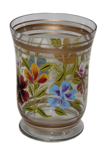 Glass Printed Votive