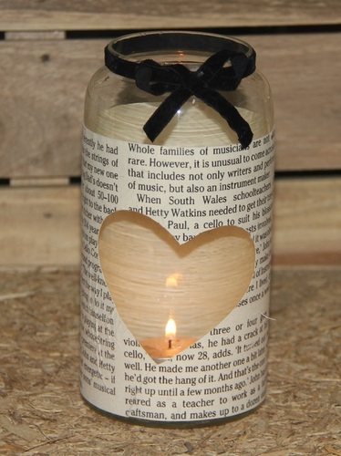 Glass Candle Holder With Mosai