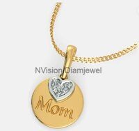 Mother's love Kids Real Diamond Pendant