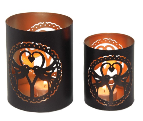 Metal Votive Candle Holder Set