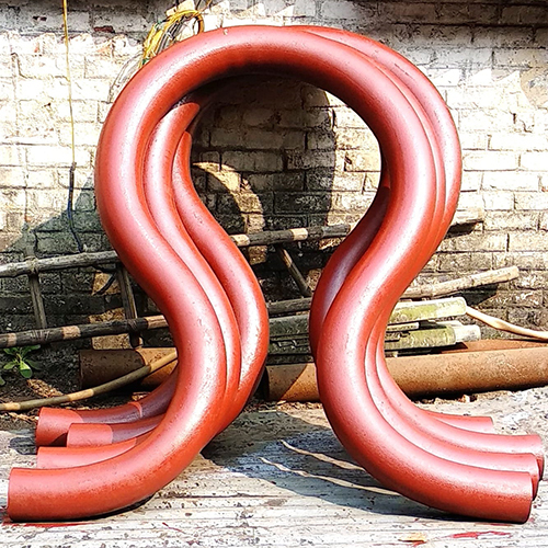 Carbon Steel Pipe Expansion Bend - Color: Red Oxide Paint