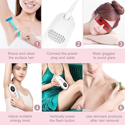 Mitsico IPL Laser Hair Removal Machine for Women & Men, At-Home Permanent Hair Removal