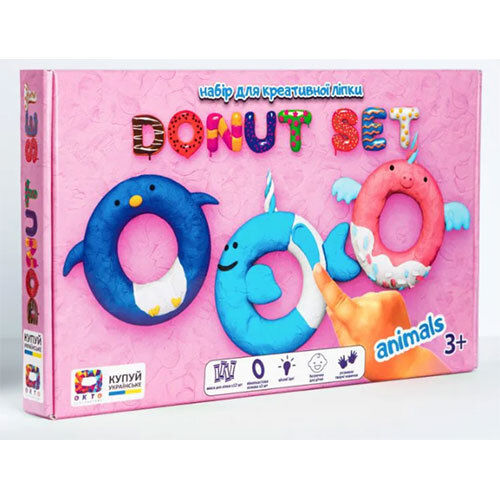 Set For Creative Modeling Donut Set Animais - Product Type: Figurine