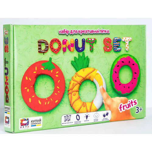 Set for creative modeling Donut set Fruits