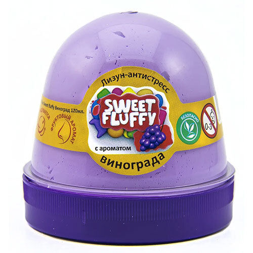 Sweet Fluffy Slime Tm Mr.boo Grape - Weight: 120 Grams (G)