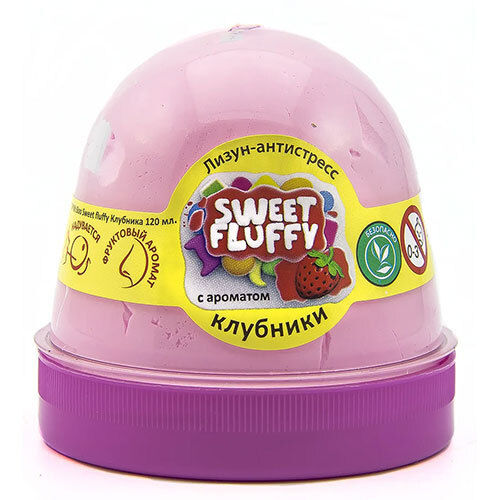 Sweet Fluffy Slime Tm Mr.Boo Strawberries - Weight: 120 Grams (G)