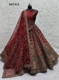 Designer Wedding Lehenga For Velvet