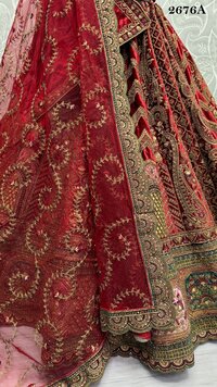 DESIGNER WEDDING LEHENGA FOR Velvet