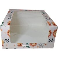 L Window Cake Box - Length: Custom Length