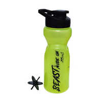 Green Plastic Sipper Bottle - Shape: Round