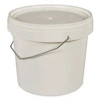 Industrial Grease Plastic Bucket - Color: White