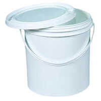 Lithium Grease Plastic Bucket - Rigid White Plastic, 25 Ltr Capacity , Durable Plain Shaping For Easy Handling And Storage