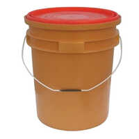 20ltr Plastic Grease Bucket With Lid - Hardness: Rigid