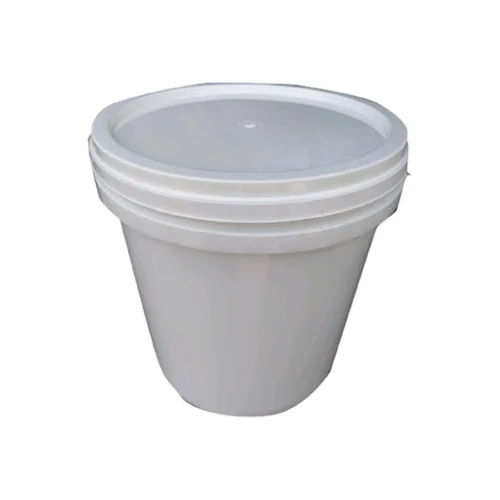 White 25Ltr Plastic Grease Bucket