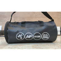 Polyester Gym Bag - Durable Polyester, 10 Inches | Customizable in Design, Color, Logo, Shock Resistant, Sleek Black Color, Shoulder Handle