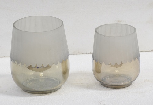 5 Inch Glass Votive Candle Holder Set