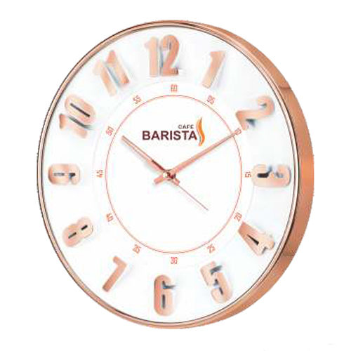 Barista Wall Clock 3d Dial