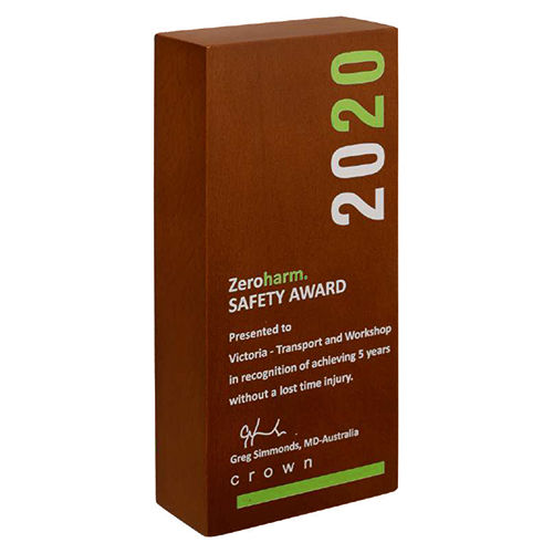 Safety Award Wooden Memento