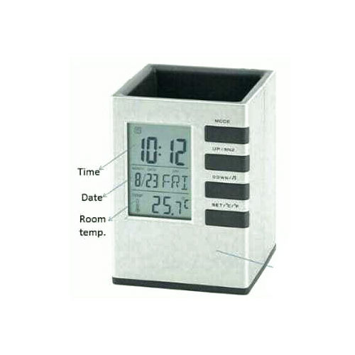 Digital Clock With Pen Stand Application: Industrial