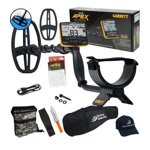 GARRETT ACE APEX GOLD METAL DETECTOR