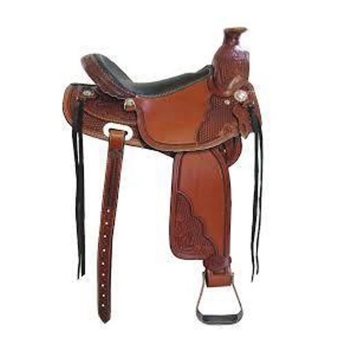 WS-003 Western Leather Saddle