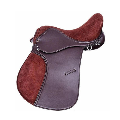 Synthetic Leather Horse Saddle Suede Seat And Pad