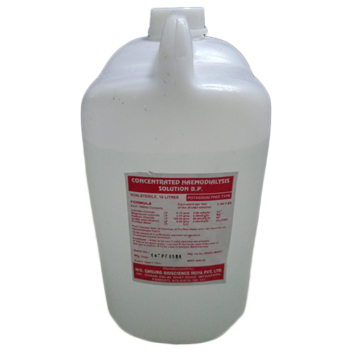 Potassium Free Type Dialysis Fluid