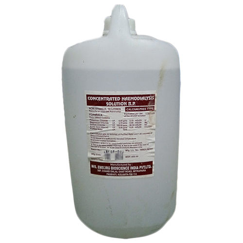 Calcium Free Type Dialysis Fluid - Color: Transparent