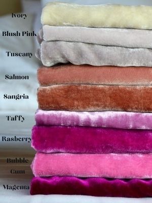 Dyeable silk Velvet fabric