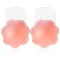 Push Up Silicone Bra Round Silicone Pads Silicone Nipple Bra Nipple Cover Bra Nipple Pushup Nip Nipple Cover Beige - Cavity Quantity: Single