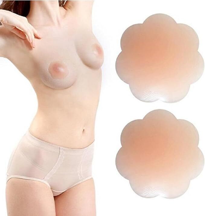 Popama Silicone Nipple Cover Breast Nipple Cover Pasties Adhesive Stickers Light -