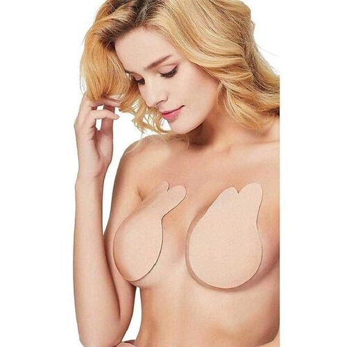 HEYTOHEY Push Up Breast Lift Tape Women Silicone Breast Lift Covers Nipple Stickers Pasties Invisible Adhesive Nipple Covers Reusable Comfortable Beige