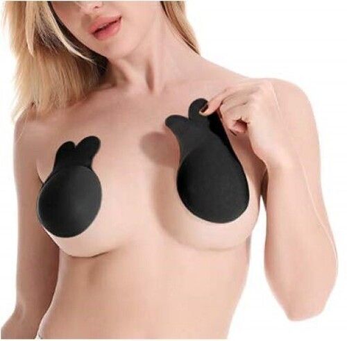 Nanoedge Adhesive Lift Bra Pads 1 Pairs, Invisible Backless Nipplecovers, Push Up Bra Plus Size