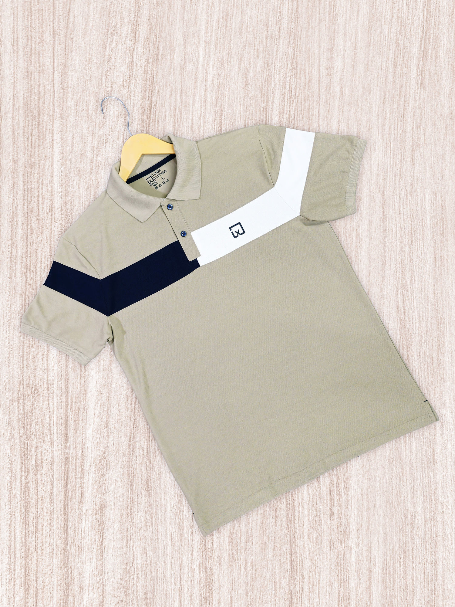 Lexon Striped Polo T-shirt For Unisex