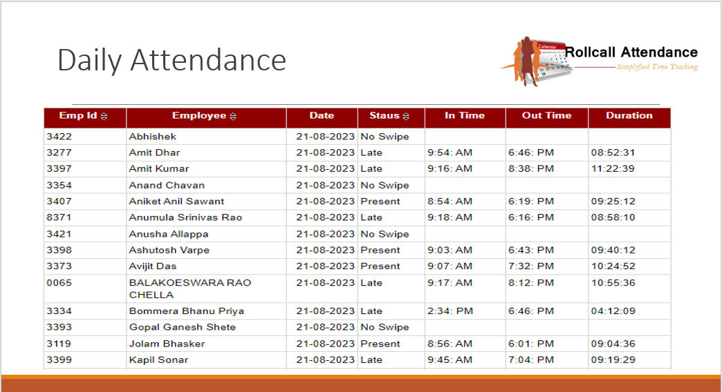 Cloud-Based Attendance System