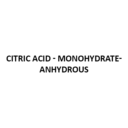 Citric Acid Monohydrate Anhydrous