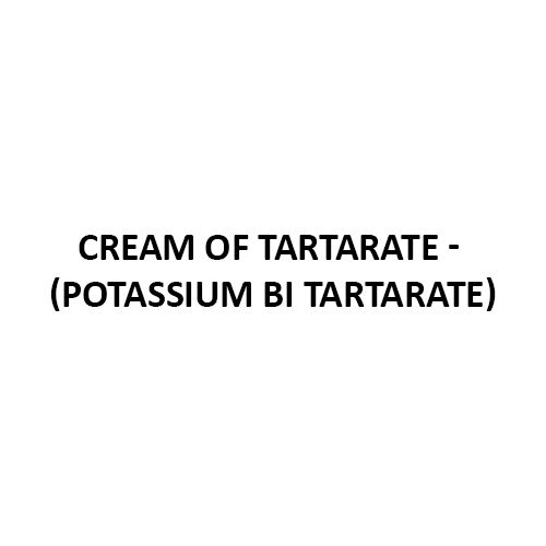 Cream Of Tartarate Potassium Bi Tartarate - Grade: Medicine Grade