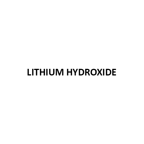White Crystalline Solid Lithium Hydroxide