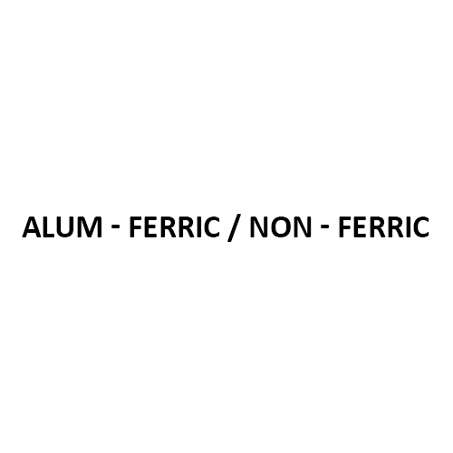 Alum  Ferric Non Ferric