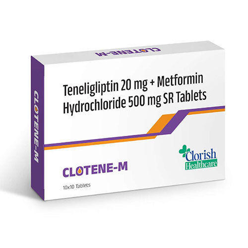 Teneligliptin 20mg + Metformin Hydrochloride 500mg SR Tablet