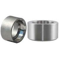 Socket Weld Coupling Half - Stainless Steel, Round Silver Design | Warranty Included, Durable And Reliable