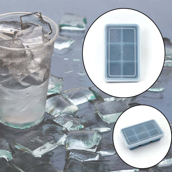 6 GRID SILICONE ICE TRAY USED IN ALL
