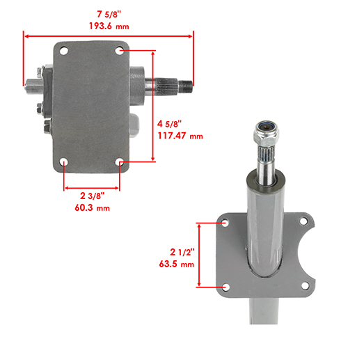 KUBOTA B4200,B4200D,B5100,B5100D KUBOTA STEERING GEARBOX