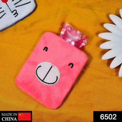 PINK SMALL HOT WATER BAG WITH COVER