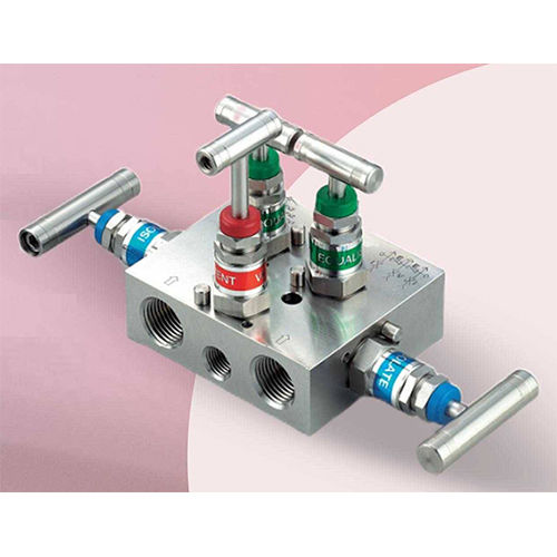 Valve 2 Way Manifold - Color: Silver